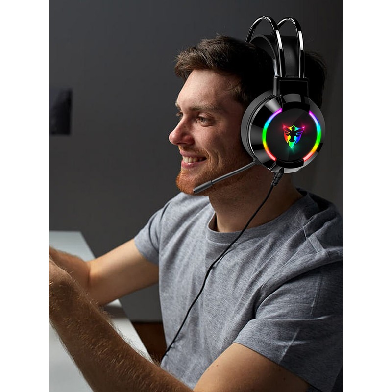 Wired Gaming Headset Headphones for PC Laptop Game Console