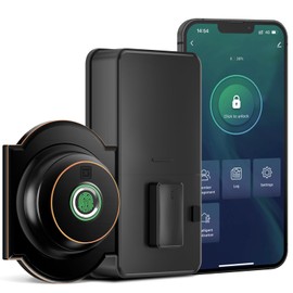 GeekTale Fingerprint Deadbolt with App, Smart Deadbolt Lock for Front Door, Keyless Entry Door Lock, Biometric Dead Bolt, Electronic Door Knob