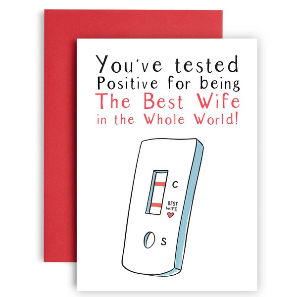 Huxters Wife Birthday Card for her– Anniversary Card for Wife