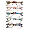SIGVAN Ladies Cat Eye Reading Glasses 5 Pairs Blue Light