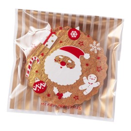 POMEI 200 PCS Clear Plastic Bag-Self Sealing Cellophane Bags- Christmas Gift, 3.5"x3.5", Resealable Cellophane Treat Bags, Cookie Bags for Packaging, Candy Bags, Cello Bags, Pastry Bags