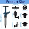 Ortsoon Stainless Steels Toilet Plunger, High Pressure Toilet Plunger with
