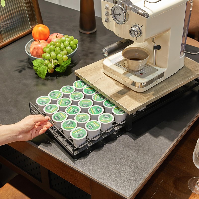 IBUYKE Coffee Pod Drawer Holder for K Cup, 35 Capacity
