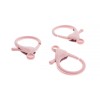 Unbranded Light Pink Enamel Lobster Clasps 35mm x 23mm -