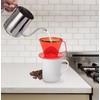 HIC Coffee Filter Cone, Red, Number 1-Size, Brews 1 to