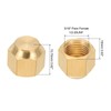 PATIKIL Brass Flare Cap, 3pcs 5/16" Tube OD SAE 45
