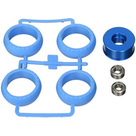 タミヤ ホップアップオプションズ No.1473 OP.1473 アルミウイリーローラーセット (ブルー) 54473