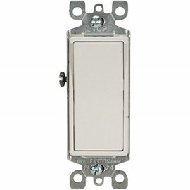 Leviton S12-5601-2WS White Residential Grade Decora AC Quiet Switch Rocker