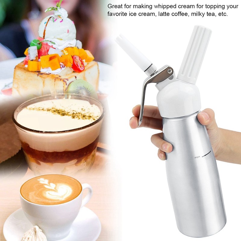 500mL Whipped Cream Dispenser Foamer Portable Cream Whipper for Coffee