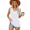 OFEEFAN Womens Tank Tops Casual Summer Sleeveless Shirts Loose Fit
