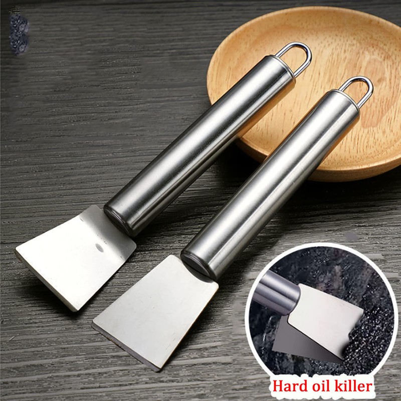 3 Pcs Kitchen Cleaning Scrub Brush and Scraper Tool Set,BetterJonny