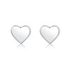 Reffeer Solid 925 Sterling Silver Small Heart Stud Earrings for