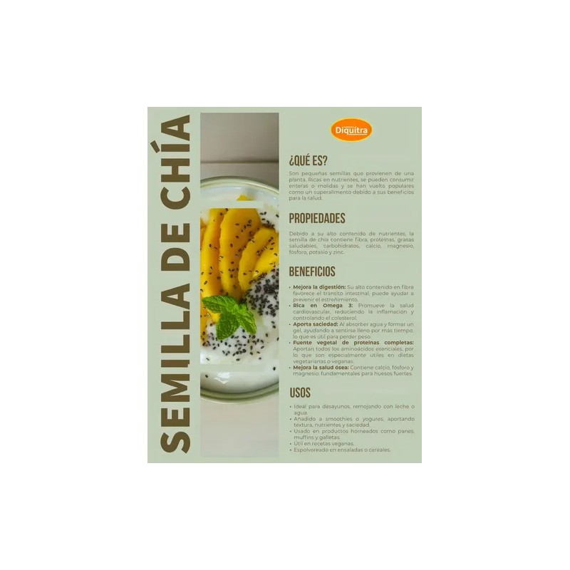 Semilla De Chía Granel Calidad Premium 2 Kilogramos
