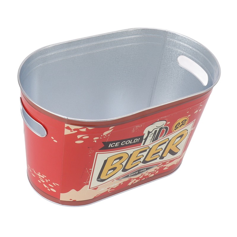 Printed Beverage Ice Bucket Universal Rust Protection Large Calibre Ice