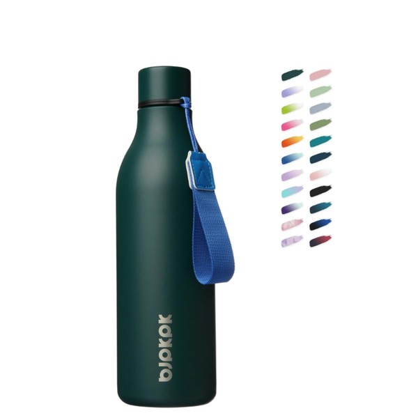Insulated Water Bottle with Strap, 1 Piece – Army Green