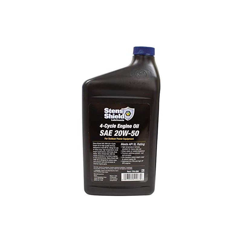 Stens Shield 770-250 SAE 20W-50 4-Cycle Engine Oil Quart