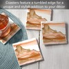 Thirstystone Desertscape 4-Pack Tumbled Tile Stone Coasters with Protective Cork