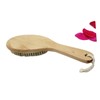 FRCOLOR Wooden Shower Brush Body Exfoliating Back Scrubber Dry Brush
