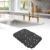 2 Pcs Sink Mat Pebble 15.8 x 12in PVC Kitchen