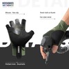 ROCKBROS Road-to-Sky Cycling Gloves, Fingerless, Breathable, Reflective Training Gloves for