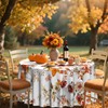 Eikione Thanksgiving Tablecloth, Round Fall Tablecloth 60 Inch, Pumpkin Table