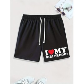 I Love My Girlfriend Men Shorts - Size: M