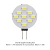 5Pcs LED Light Bulb 9 Beads 6000K White Light 180°