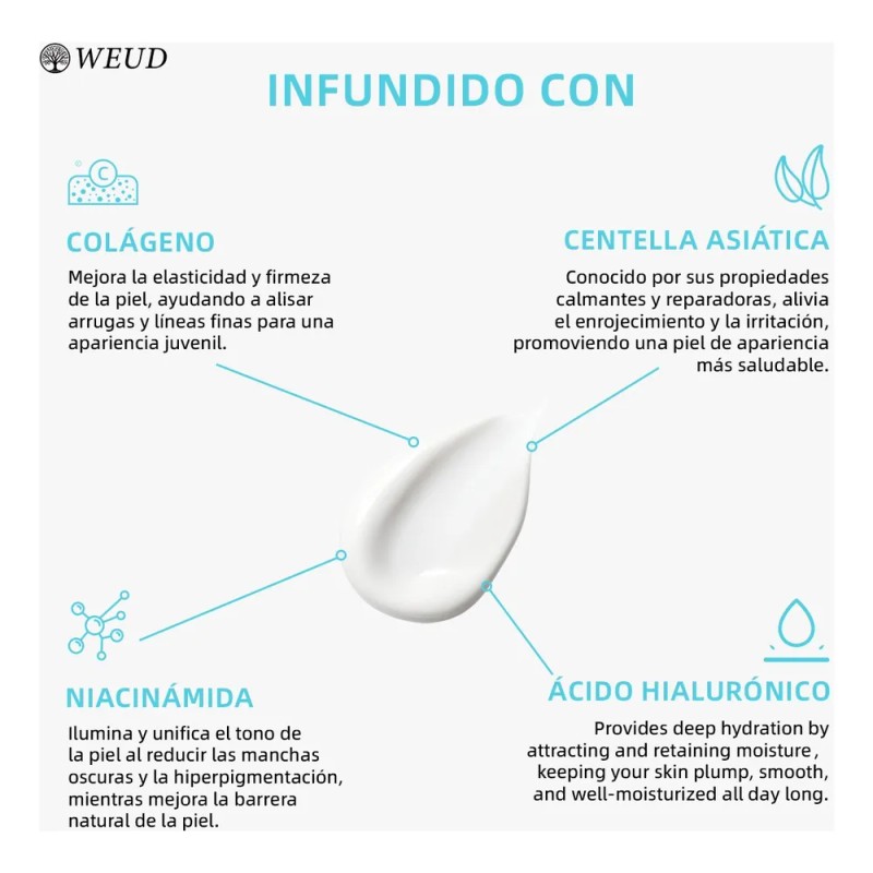 3 Piezas Weud Crema Hidratante Definitiva Youth Formula-100g Normal Danoche