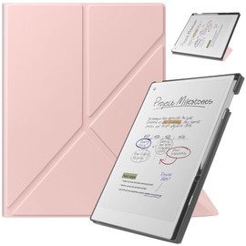 HoYiXi Case for Remarkable Paper Pro 11.8” (2024 Released), with Stable Folding Stand Design and Pen Pocket, fit Remarkable Paper Tablet with 11.8” Color Display,Auto Sleep/Wake,Rose Gold