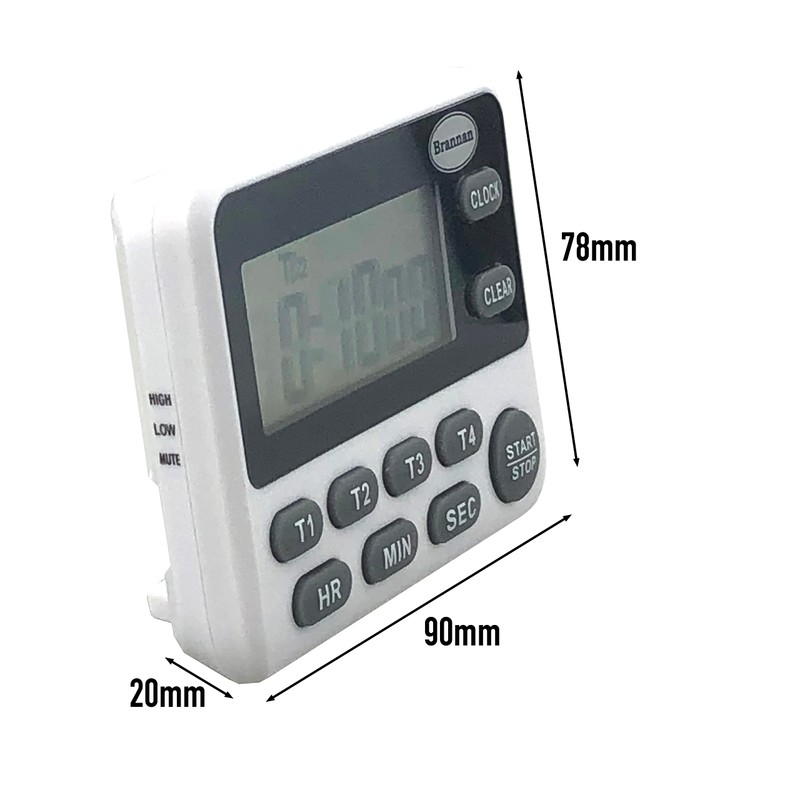 Digital Kitchen Timer For Cooking and Baking - Four Way