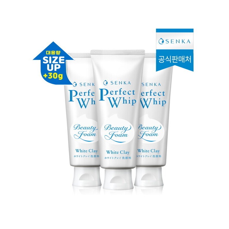 센카 NEW 퍼펙트 화이트 클레이 150g x 3개 (대용량) SENKA