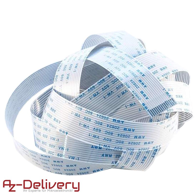 Azdelivery Replacement Flex Cable 200 cm for Raspberry Pi Camera/Monitor/200