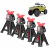 4PCS Mini Jack Stand Adjustable Aluminum Alloy Scale Jack Stand