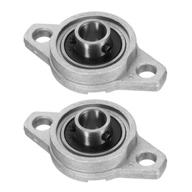 sourcing map 2pcs KFL000 Pillow Block Bearings 8mm Bore Bearing Units Zinc Alloy, P6(ABEC3)