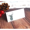 Stag Christmas Place Cards in White - Reindeer Dinner Party