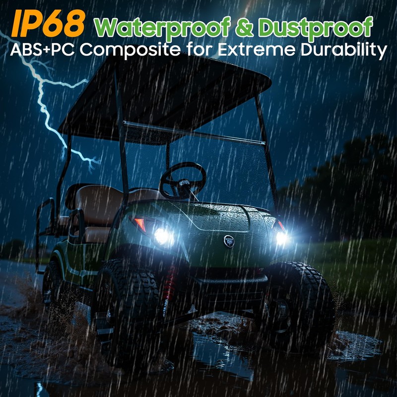 10L0L Golf Cart Headlight for Yamaha G29 Drive,Gas/Electric Golf Cart