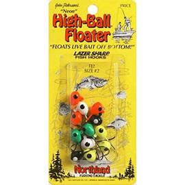 Northland Fishing Tackle High-Ball Floater Jig, Sunrise, #1 Hook, 4/Cd