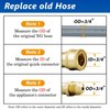 NUPICK 48FT 1/2" Natural Gas Hose,Natural Gas Conversion Kit for