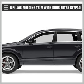 RATCHROLL B Pillar Trim, Left Driver Side Door Entry Keypad Pillar Trim Panel, for Ford Explorer 2011-2019, Plastic, DB5Z-782055-AC, Black Replacement Car Parts