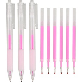 Lápiz de Mapeo para Cejas Resistente al Agua Set de 3 Piezas 6 Recambios Color Rosa Herramienta Precisa para y Maquillaje Profesional Salones de Belleza