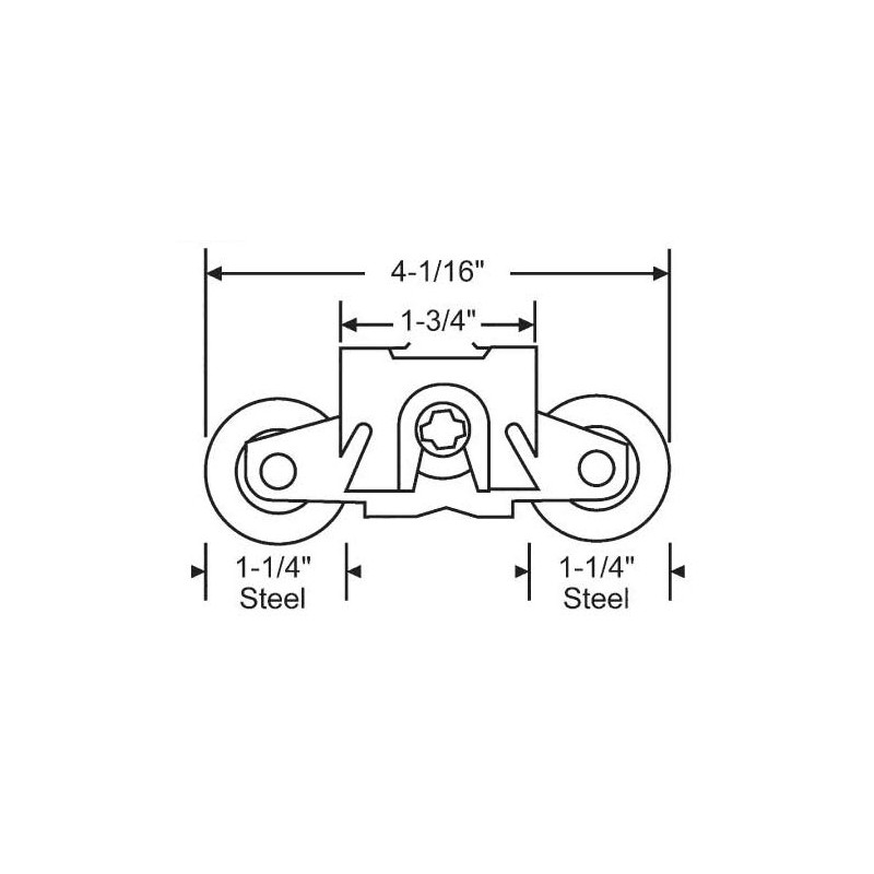 Andersen® Gliding Patio Door Tandem Roller Assembly (1982 to Present)