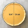 PENGQIMM Perforated Quiche Tins with Loose Base,24 cm Round Quiche