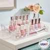 STORi Multi-Level Nail Polish Bottle Holder | Clear Plastic Organizer