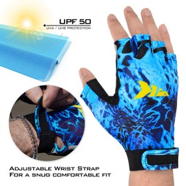 KastKing Gill Raker Gloves UPF50+ Fishing Gloves UV Protection Gloves Sun Gloves for Men Or Women for Fishing, Outdoor, Kayaking, Rowing, Sailing, Canoeing, Hiking, Biking