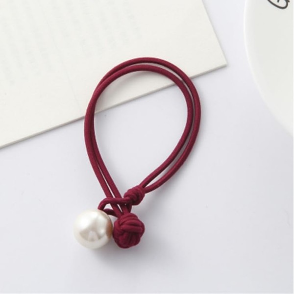 [VIISEN]ヘアゴム シュシュ パール 髪ゴム ヘアリング 5本入 ヘアアクセサリー 真珠 おしゃれ髪飾り ヘアロープ