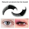 7 Pairs of 3D False Eyelashes, Cat Eye, Artificial Eyelashes,