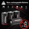 Taken CR2 3v Lithium Battery, 10 Years Shelf Life Non-Rechargeable
