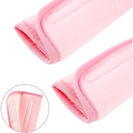 2 PCS Car Seat Belt Pads Cover Soft Seat Belt Shoulder Pad Safety Belt Strap Shoulder Pad Comfortable Driving Compatible with Most Cars Helps Protect You Neck and Shoulder (Pink, One Size)