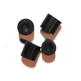 Kakesa Steel Drum Pan Mallets Replacement Tips - Lead/Tenor Black (2 pr.)