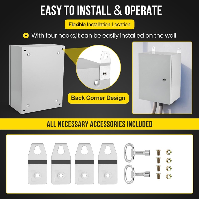 GarveeTech Outdoor Electrical Box, 16 * 12 * 6" NEMA